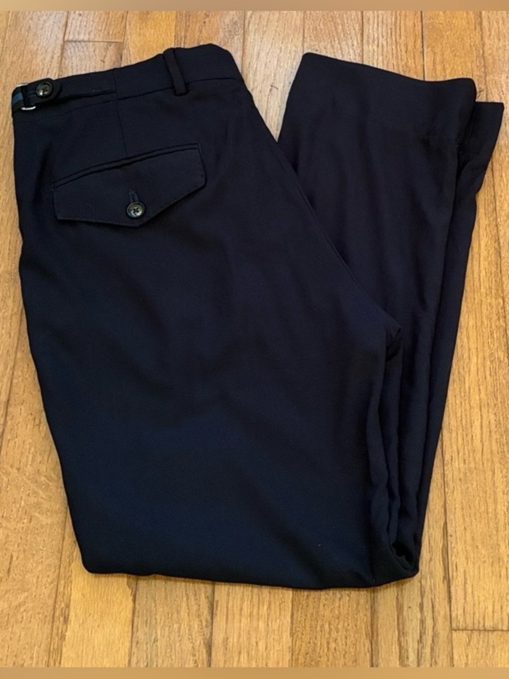 Men's Rare Rabbit Navy Dress Pants - Tailored Flat-Front Trousers